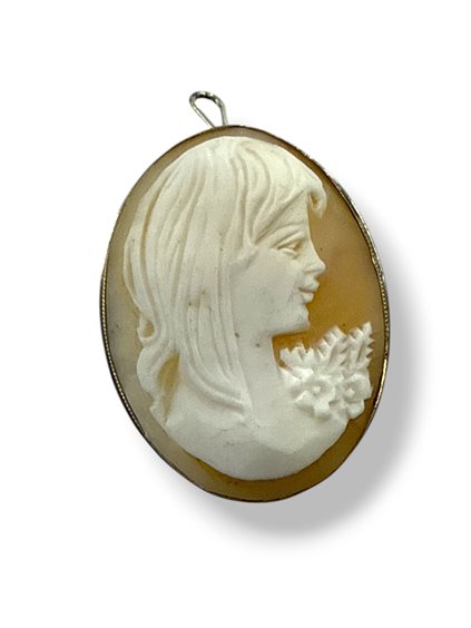 Brosche Mandile 1922 Dame Cammei  in Silber Conchiglia 2MSPC8 - 2MSPC8